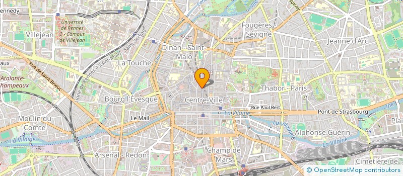 localisation de l'entreprise M.C.C. à RENNES