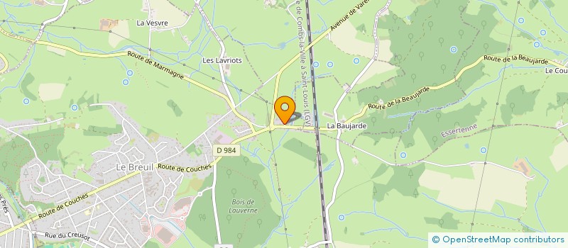 localisation de l'entreprise M.C.C.B.71  BREUIL (LE)