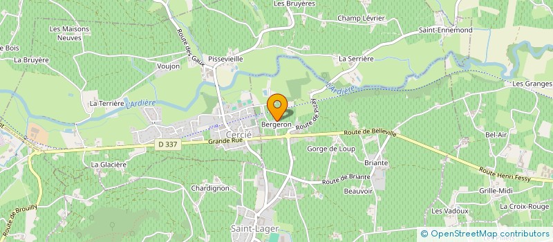 localisation de l'entreprise M C CHARPENTE  SAINT-LAGER