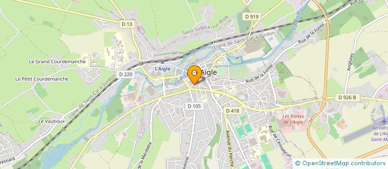 localisation de l'entreprise M C CREATION à L'AIGLE