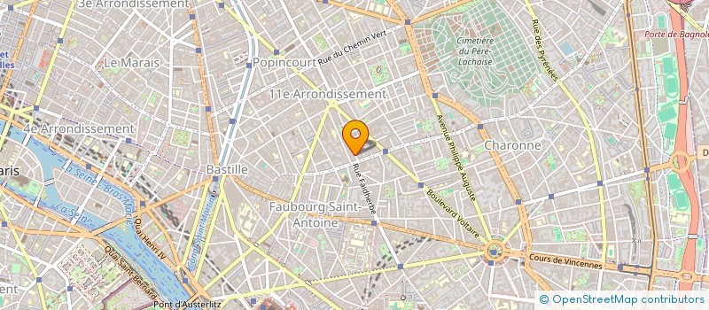 localisation de l'entreprise M.C.D.  PARIS