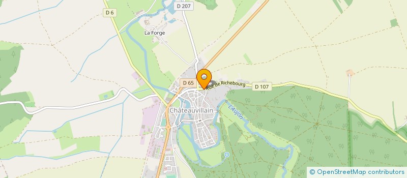 localisation de l'entreprise M.C.D. à CHATEAUVILLAIN