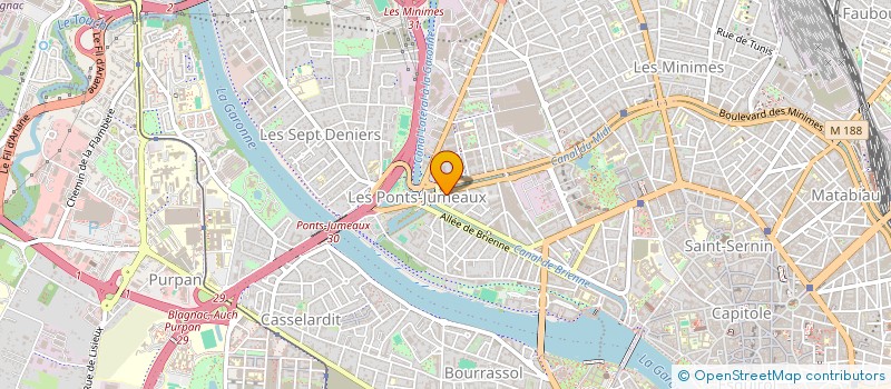 localisation de l'entreprise M.C.D.I.  TOULOUSE