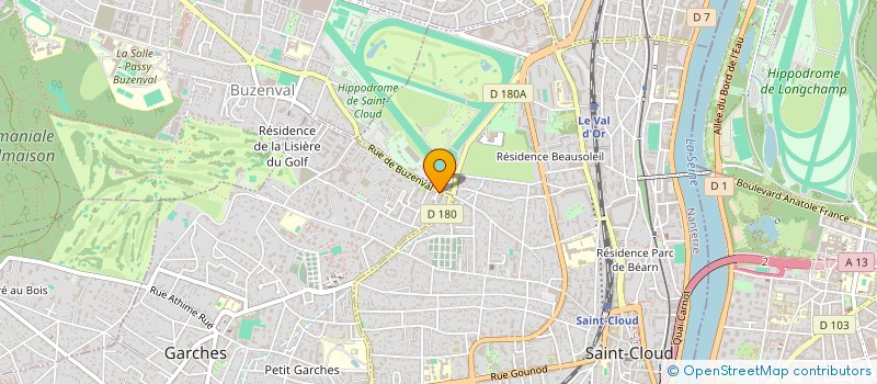 localisation de l'entreprise M.C.D.I.DIFFUSION à GARCHES