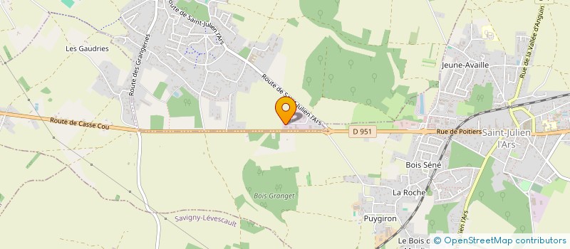 localisation de l'entreprise M.C.D.J.  SEVRES-ANXAUMONT