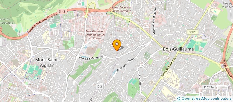 localisation de l'entreprise M.C.D.L.C  MONT-SAINT-AIGNAN