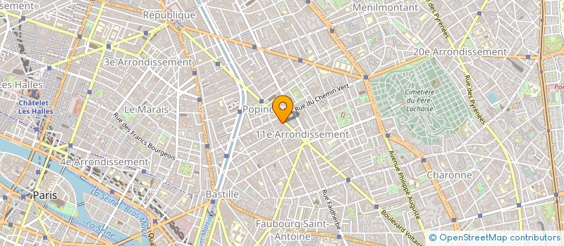 localisation de l'entreprise M C D PROMOTION à PARIS