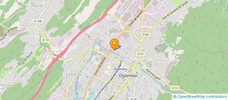 localisation de l'entreprise M C DIFFUSION à OYONNAX