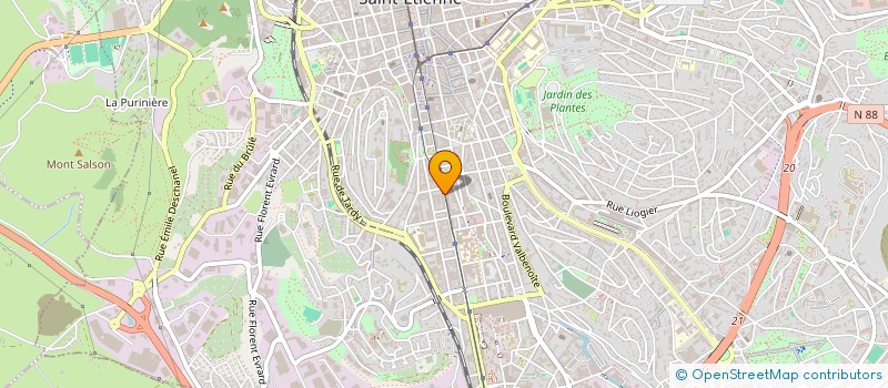 localisation de l'entreprise M&C DU 30 RUE ARAGO  SAINT-ETIENNE