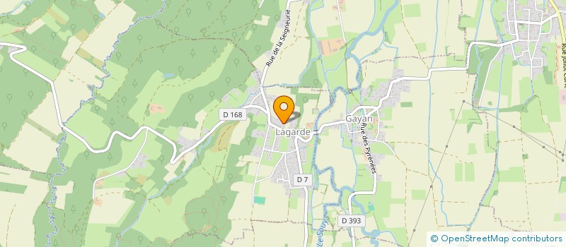 localisation de l'entreprise M.C.E.  LAGARDE