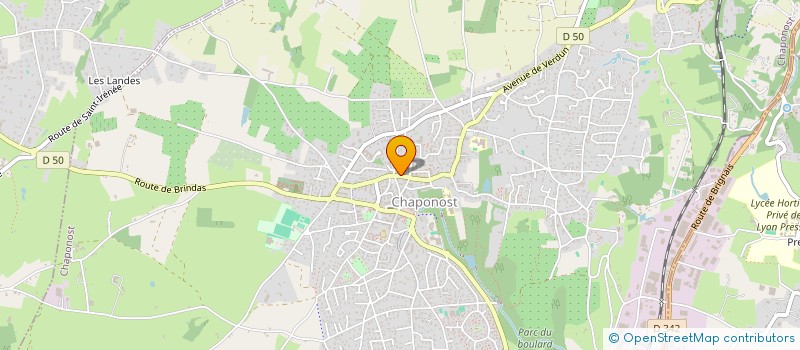 localisation de l'entreprise M.C.E. CHAPONOST  CHAPONOST