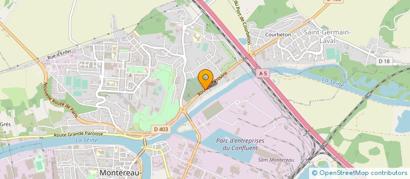 localisation de l'entreprise M.C.E.H. à MONTEREAU-FAULT-YONNE