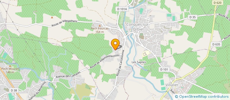 localisation de l'entreprise M.C. ENTREPRISE MACONNERIE GENERALE  FOURNES-CABARDES