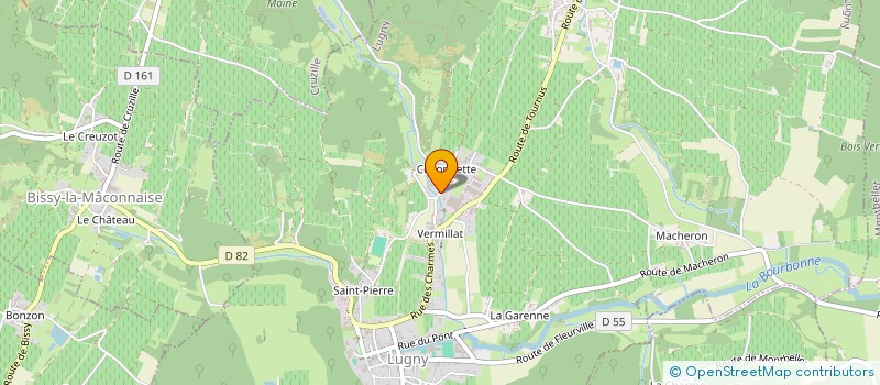 localisation de l'entreprise M.C. ENTRETIEN à LUGNY