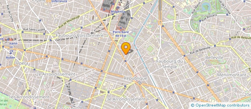 localisation de l'entreprise M.C.F.  PARIS