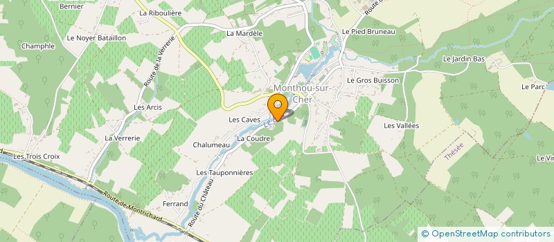 localisation de l'entreprise M.C.F. à MONTHOU-SUR-CHER