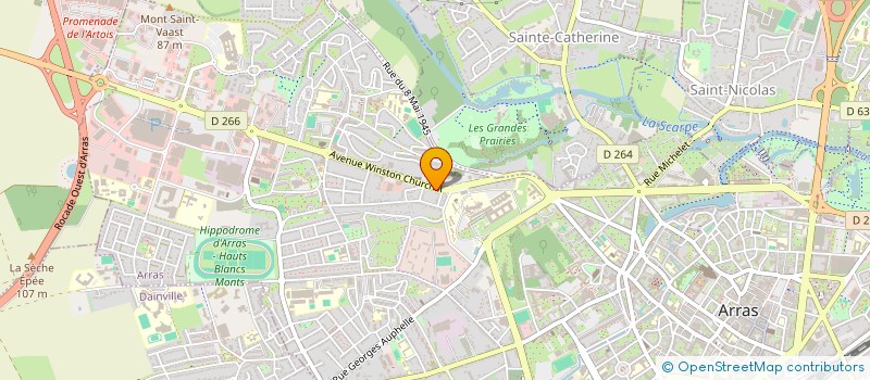 localisation de l'entreprise M.C.F à ARRAS