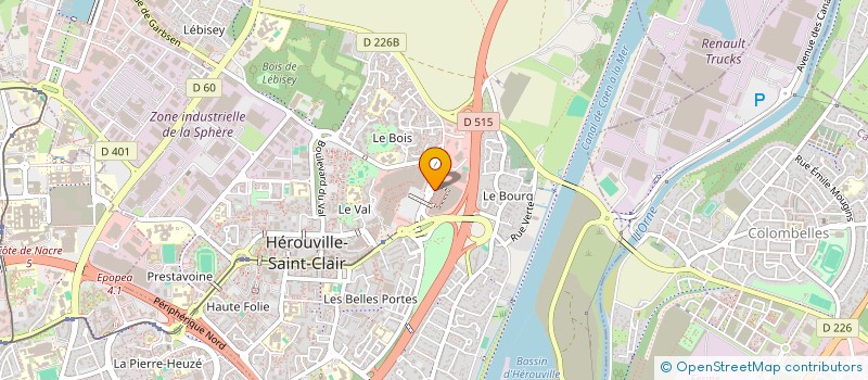 localisation de l'entreprise M C F RENOV à HEROUVILLE SAINT CLAIR