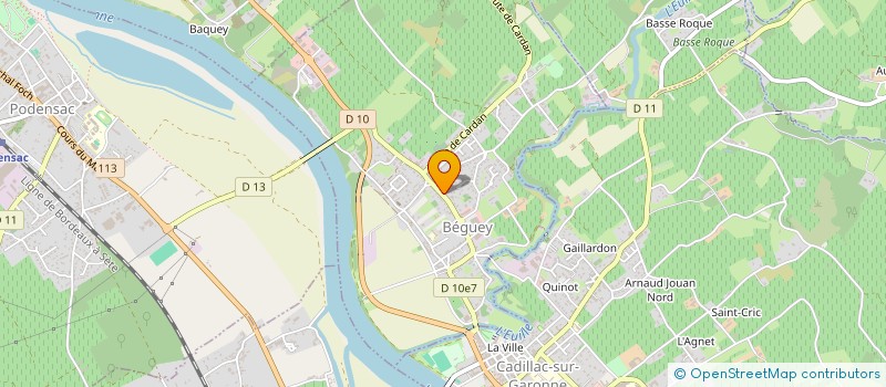 localisation de l'entreprise M.C.F VOYAGES à BEGUEY