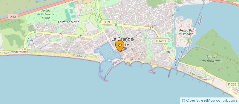 localisation de l'entreprise M.C FOCH  LA GRANDE-MOTTE