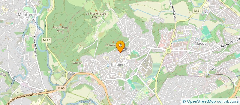 localisation de l'entreprise M.C.G  CLAPIERS