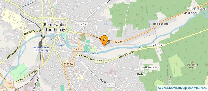 localisation de l'entreprise M.C.G  ROMORANTIN-LANTHENAY