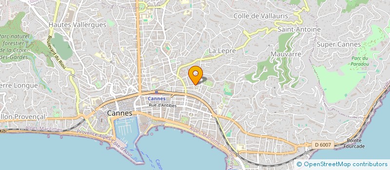 localisation de l'entreprise M C G BOOKS à CANNES