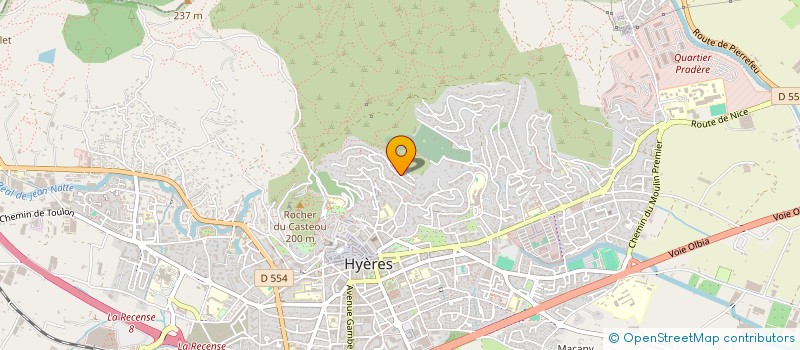 localisation de l'entreprise M.C.G. DEVELOPPEMENTS à HYERES