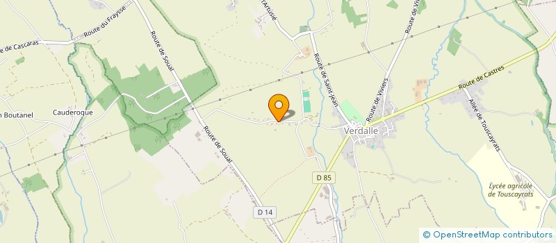 localisation de l'entreprise M.C.G. GOUDRONNAGE  VERDALLE