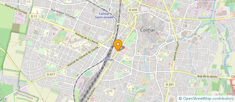 localisation de l'entreprise M.C.G. INVESTISSEMENTS  COLMAR