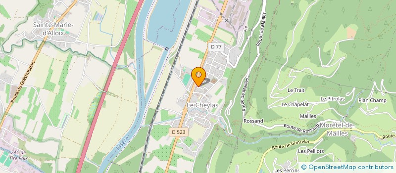 localisation de l'entreprise M.C.G. PREVENTION  LE CHEYLAS