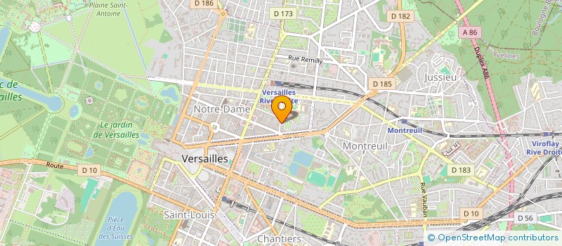 localisation de l'entreprise M.C. GABRIEL à VERSAILLES