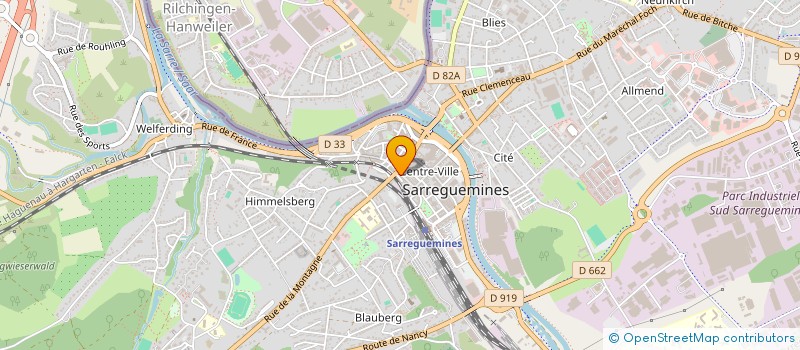 localisation de l'entreprise M C H SARL à SARREGUEMINES