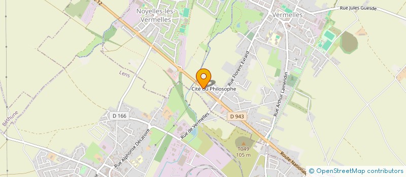 localisation de l'entreprise M.C.I  VERMELLES