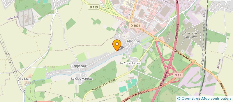 localisation de l'entreprise M.C.I.  ALLONNE