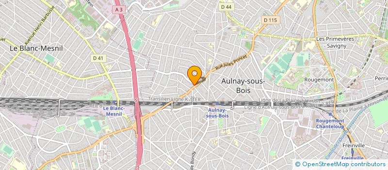 localisation de l'entreprise M.C.I. à AULNAY-SOUS-BOIS