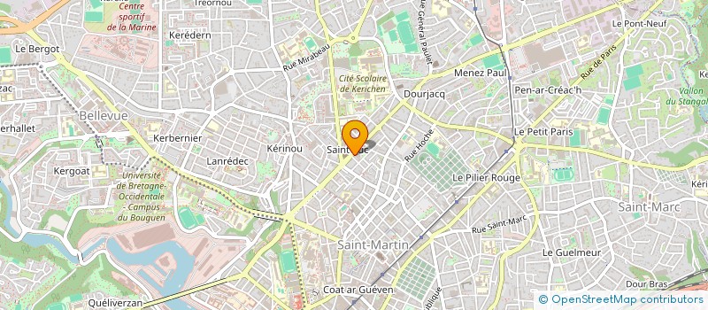 localisation de l'entreprise M.C.I.  BREST