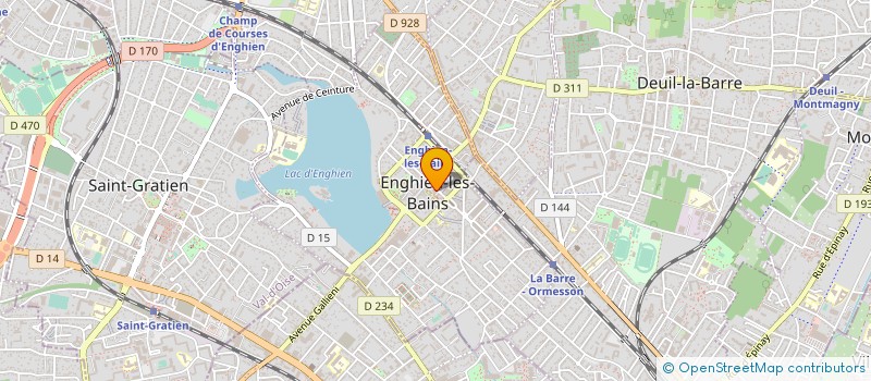 localisation de l'entreprise M.C.I DIFFUSION à ENGHIEN-LES-BAINS