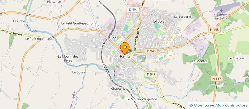 localisation de l'entreprise M&C IMMO à BELLAC