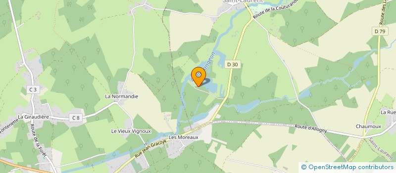 localisation de l'entreprise M.C. IMMOBILIER  SAINT-LAURENT