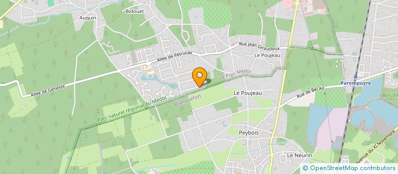 localisation de l'entreprise M.C.J. à LE PIAN-MEDOC