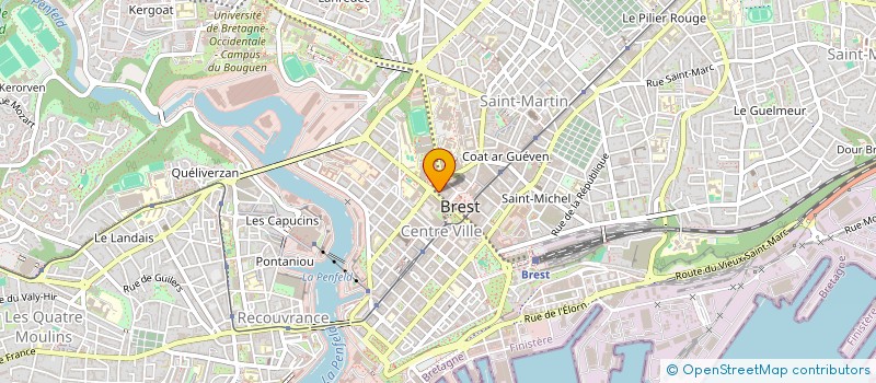 localisation de l'entreprise M.C.J.M.35  BREST