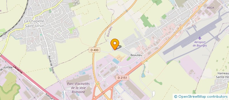 localisation de l'entreprise M.C.J.P.H.  BOURGES