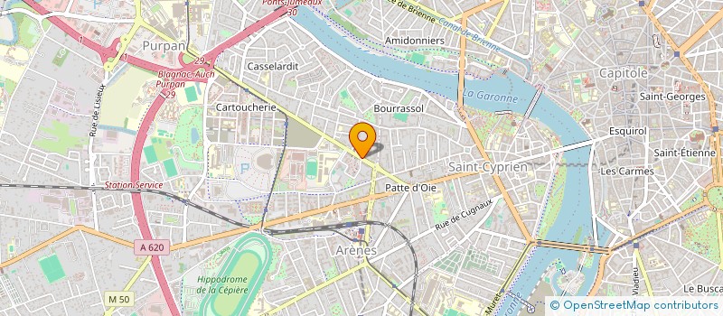 localisation de l'entreprise M.C.L.  TOULOUSE