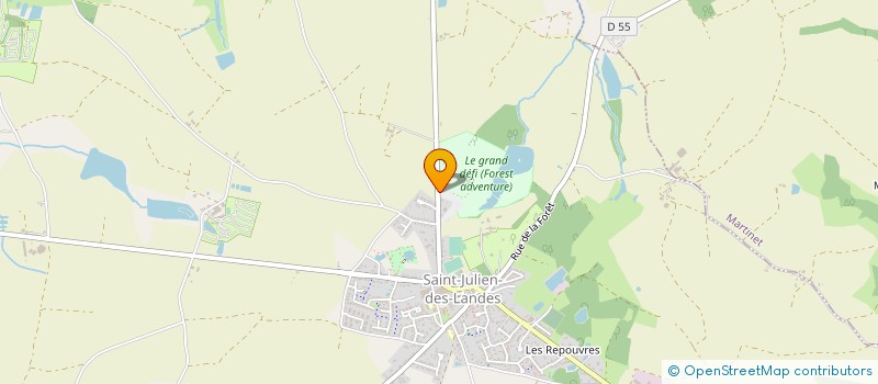localisation de l'entreprise M.C.L. à SAINT-JULIEN-DES-LANDES