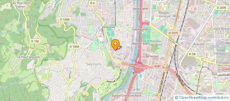 localisation de l'entreprise M.C.L. à SEYSSINS