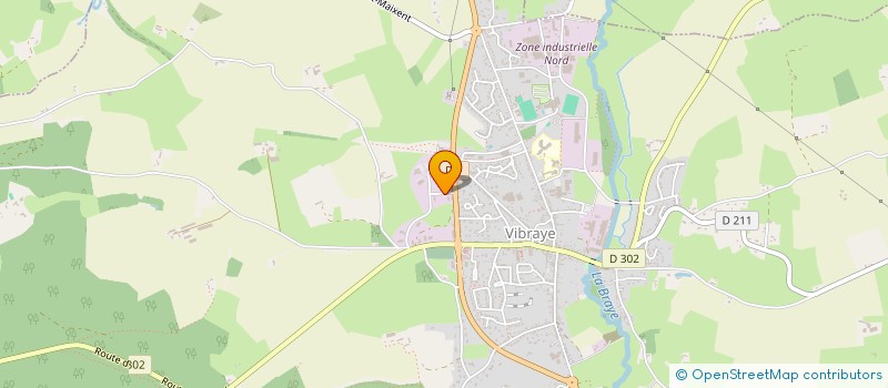 localisation de l'entreprise M.C.L.  VIBRAYE