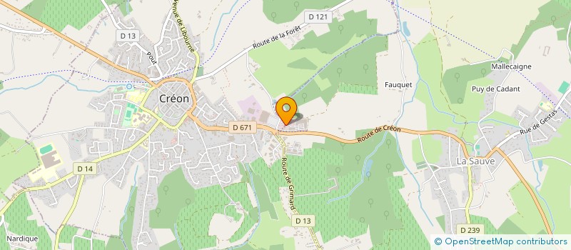 localisation de l'entreprise M.C.L  LA SAUVE