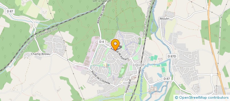 localisation de l'entreprise M.C.L.A. AUTO  LIGUGE