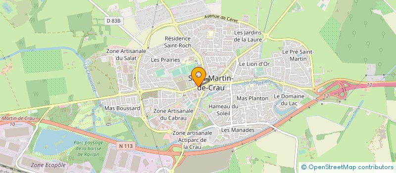 localisation de l'entreprise M.C.L. L'AVENIR à SAINT-MARTIN-DE-CRAU